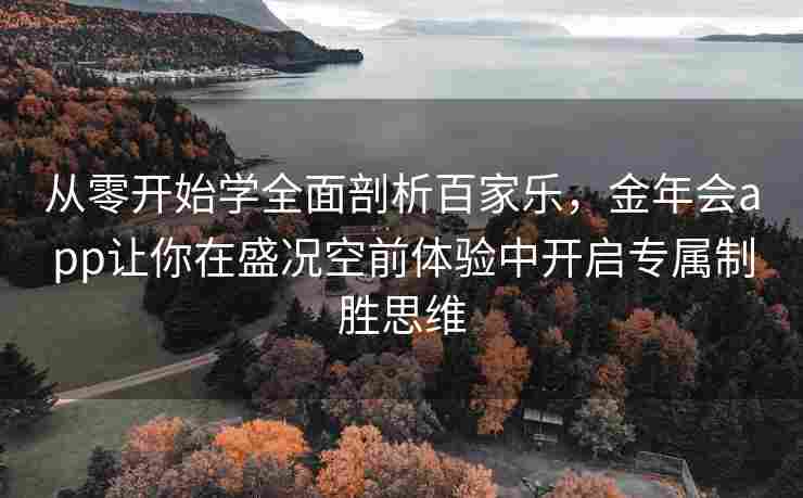 从零开始学全面剖析百家乐，金年会app让你在盛况空前体验中开启专属制胜思维